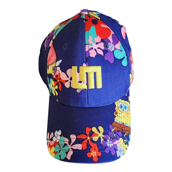Loudmouth Golf SpongeBob SquarePants Blue Adjustable Hat Baseball Cap Rare - Picture 1 of 5
